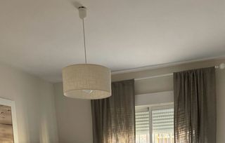 Lámpara de techo tela diseño geométrico