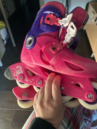 Patines Oxelo Niña Ajustables Rosa/Morado
