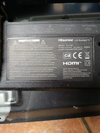 Repuestos TV Hisense Modelo 55U7QF