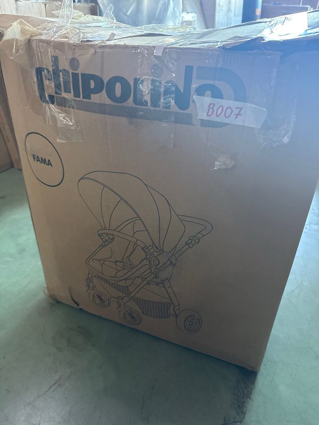 Cochecito Chipolino Fama 3 en 1 azul marino / F1 - miniatura 7