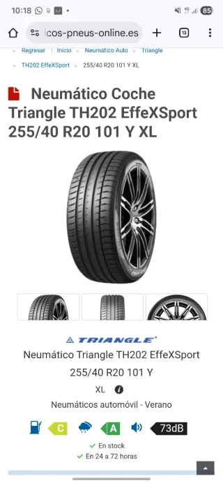 Neumáticos 255/40 R20 101Y