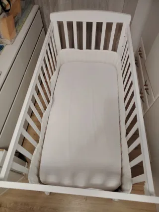 Cuna colecho TORAL incluye colchón viscoelástico