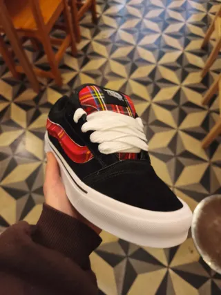 Vans Old Skool Tartán Rojo Negro