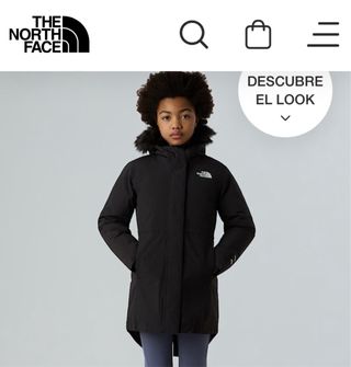 North Face Chaquetón Negro talla M 10-12