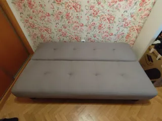 Sofá Cama Gris Tela