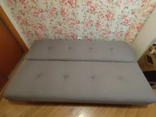 Sofá Cama Gris Tela