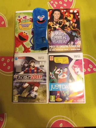 Lote 4 Juegos Wii: PES 2011, Just Dance, Barrio Sé