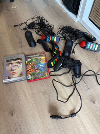 Consola Sony PS2 Negra + 2 Juegos y Mandos