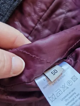 Chaqueta tres cuartos gris