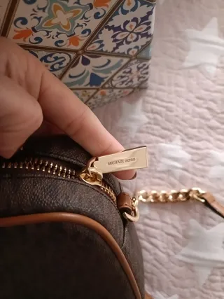 Bolso Michael Kors Marrón y Dorado