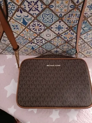 Bolso Michael Kors Marrón y Dorado