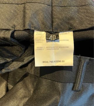 Traje de hombre negro brillante talla 40