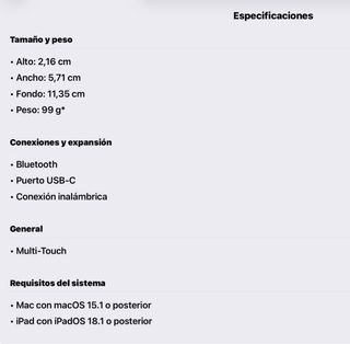 Apple Magic Mouse 3 Negro(A3204)