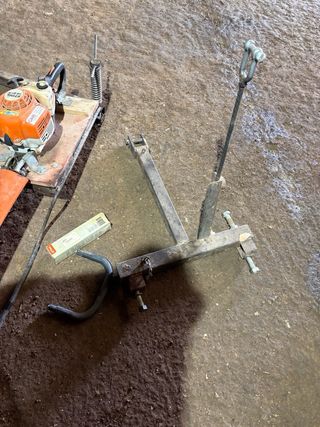 Cortasetos Stihl Bajera adaptada a tractor