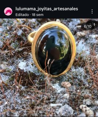 Anillos piedras naturales y acero