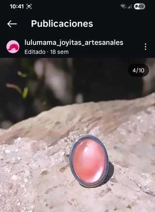 Anillos piedras naturales y acero