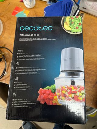 Cecotec Picadora Eléctrica TitanGlass 1000