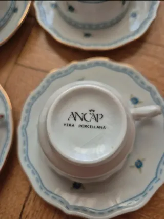 Servizio Tè Porcellana Blu e Bianco