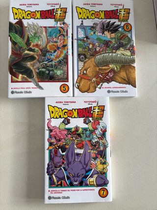 Manga Dragon Ball Super (1-7) y Saint Seiya (1)