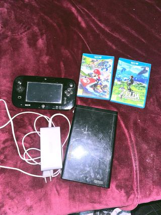 Nintendo Wii U Negra + Juegos