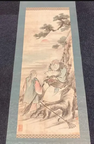 Kakemono Japonés Takasago Longevidad