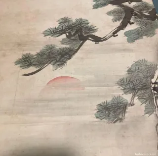 Kakemono Japonés Takasago Longevidad