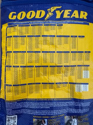 Goodyear Juego de 2 Cadenas de Nieve Textiles