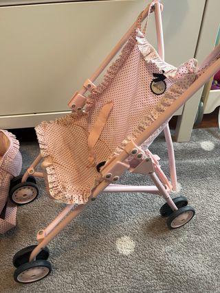 Silla y Cuna de Juguete Rosa “la nina”