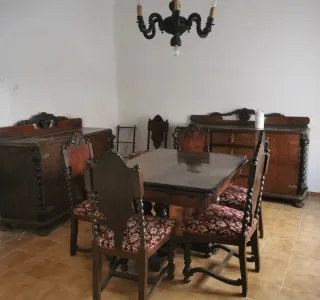Conjunto de comedor madera maciza