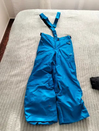 Pantalones de Nieve Azules con Peto
