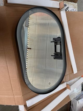 Espejo Loira LED Visobath 50x80 Marco Negro