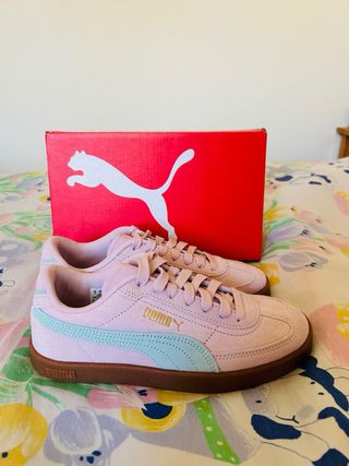 ZAPATILLAS PUMA NÚMERO 37 ROSA Y LILA ORIGINALES