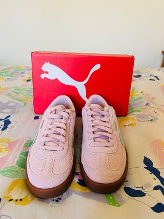 ZAPATILLAS PUMA NÚMERO 37 ROSA Y LILA ORIGINALES