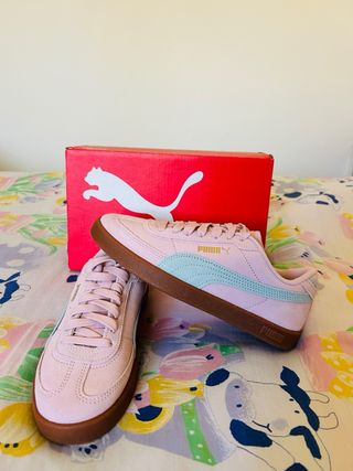 ZAPATILLAS PUMA NÚMERO 37 ROSA Y LILA ORIGINALES