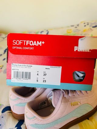 ZAPATILLAS PUMA NÚMERO 37 ROSA Y LILA ORIGINALES