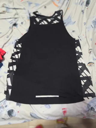 Camiseta sin mangas Adidas Negra Talla M