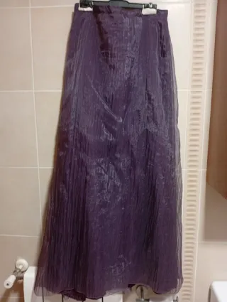 Conjunto vestido fiesta/boda morado