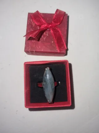 Anillo Plata Piedra Natural