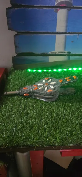 Fuelle chimenea decorado metal y madera