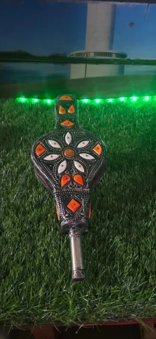 Fuelle chimenea decorado metal y madera