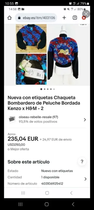 Chaqueta multicolor con mangas negras