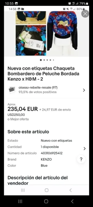 Chaqueta multicolor con mangas negras