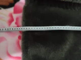 Abrigo Mouton Vintage Gris Talla Única