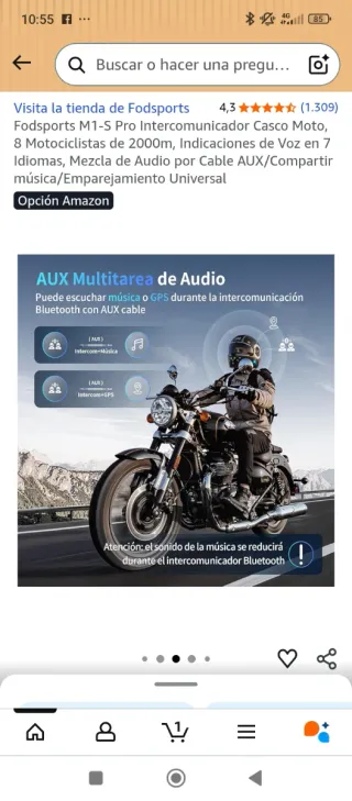 Intercomunicadores Fodsports M1-S Pro Moto