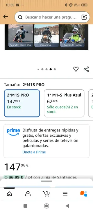 Intercomunicadores Fodsports M1-S Pro Moto