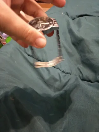 Reloj Geneva Negro y Plateado