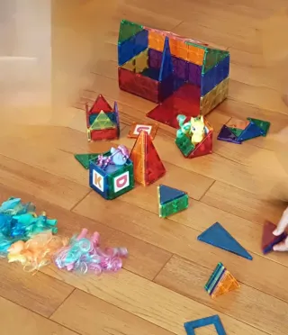 Playmags Clickins 100 pezzi 3D Magnetic Tiles