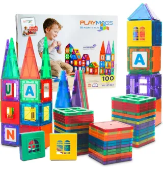 Playmags Clickins 100 pezzi 3D Magnetic Tiles