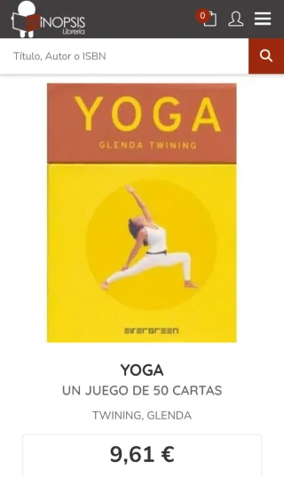 Yoga: Un juego de 50 cartas de Glenda Twinin