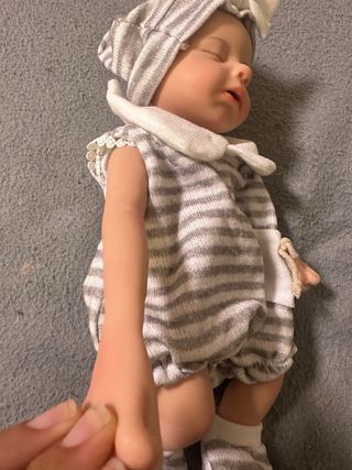 Muñeca Reborn Silicona Bebé Durmiendo chico